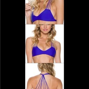 Mikoh Banyan Electric Eel Blue Bikini Top